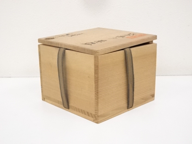 茶道具　時代物　法勝寺焼　お茶碗　合わせ箱　骨董品、美術品 茶道具 時代物 法勝寺焼 お茶碗 合わせ箱 骨董品、美術品